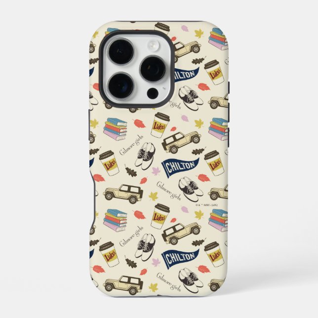 Gilmore Girls Chilton Fall Pattern iPhone 16 Pro Hülle (Rückseite)