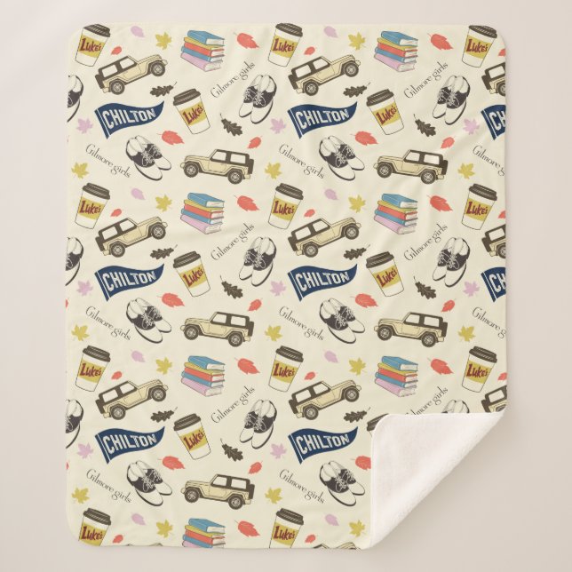 Gilmore Girls Chilton Fall Pattern Sherpadecke (Vorderseite)