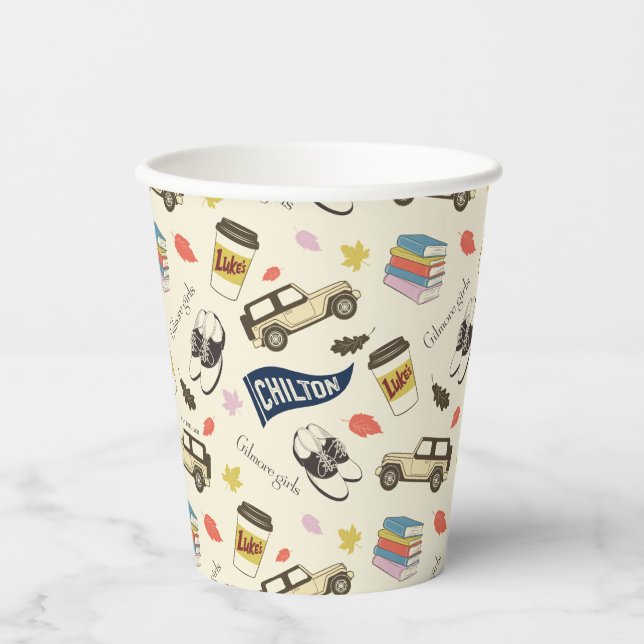 Gilmore Girls Chilton Herbstmuster Pappbecher (Vorderseite)