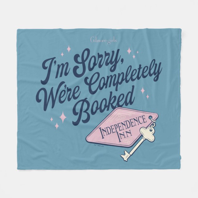 Gilmore Girls Completely Booked Design Fleecedecke (Vorderseite (Horizontal))