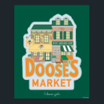 Gilmore Girls | Doose's Market Poster<br><div class="desc">Machen Sie einen Spaziergang auf die Gedächtnisspur mit dieser lustigen und farbenfrohen Illustration von Doose's Market,  dem lokalen Lebensmittelgeschäft,  in dem sich viele Stars-Hollow-Antiken entfalten. Dieses hübsche Außengebäude mit blühenden Früchten,  Gemüse und dem berühmten Geschäftszeichen eignet sich ideal für Fans,  die den Charme des Taylor Doose Hotels schätzen.</div>