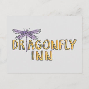 Gilmore Girls   Dragonfly-Inn-Wasserfarben-Logo Postkarte