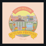 Gilmore Girls | Festival Moon and Stars Poster<br><div class="desc">Erleben Sie das gemütliche,  malerische Gefühl des Herbstes in Stars Hollow mit seinem lebendigen Design des Herbstfestivals. Dieses Kunstwerk,  das den Stadtplatz mit seinem Pavillon,  den Dekorationen der Herbsttage und den charmanten Schaufenstern beherbergt,  verkörpert den Geist der Gemeinschaft und des Feierns,  den die Fans lieben.</div>