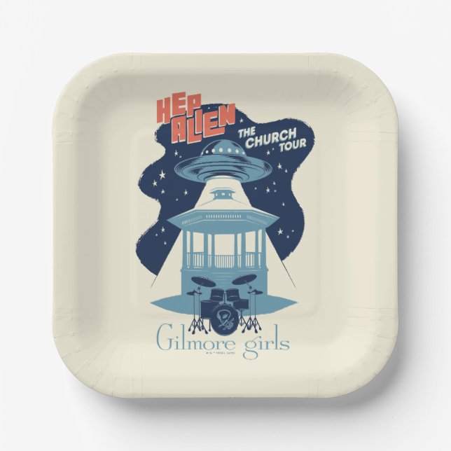 Gilmore Girls Hep Alien Church Tour Pappteller (Vorderseite)