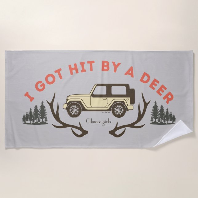 Gilmore Girls I Got Hit by a Deer Strandtuch (Vorderseite)