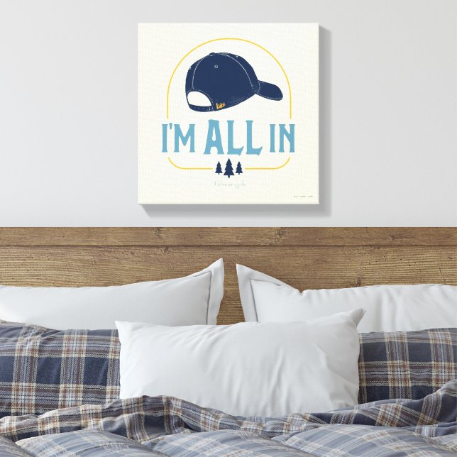 Gilmore Girls I’m All In Luke’s Hat Leinwanddruck (Insitu (Schlafzimmer))