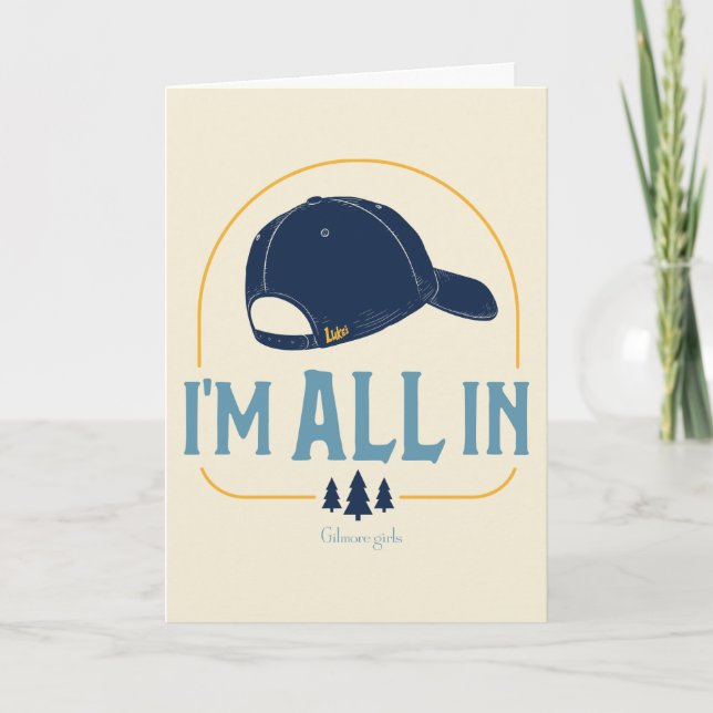 Gilmore Girls I'm All in Lukes Hut Karte (Vorderseite)