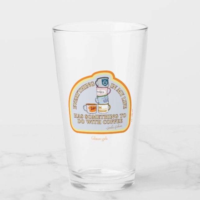Gilmore Girls | Kaffeekonzept Grafisch Glas (Vorderseite)