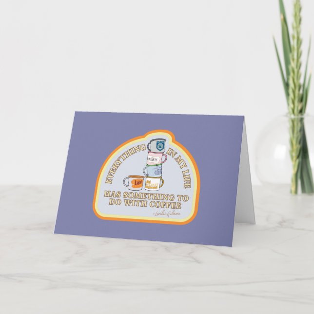 Gilmore Girls | Kaffeekonzept Grafisch Karte (Vorderseite)