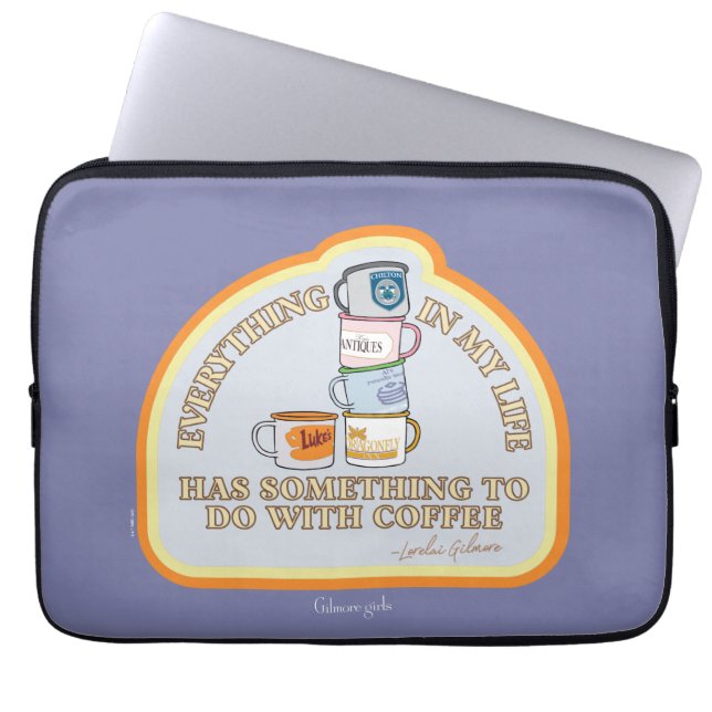 Gilmore Girls | Kaffeekonzept Grafisch Laptopschutzhülle (Vorderseite)