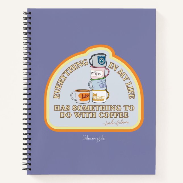 Gilmore Girls | Kaffeekonzept Grafisch Notizbuch (Vorderseite)