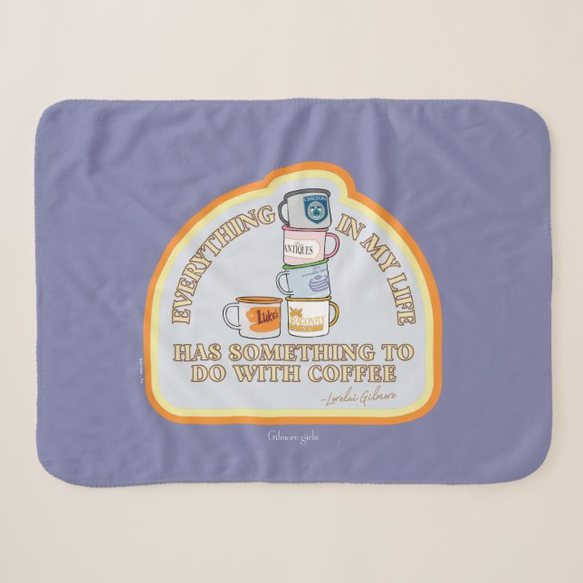 Gilmore Girls | Kaffeekonzept Grafisch Sherpadecke (Vorderseite (Horizontal))