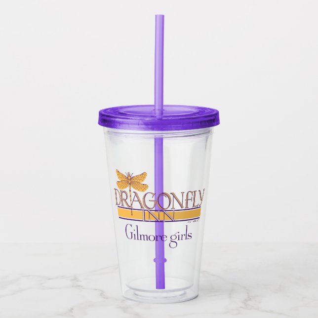 Gilmore Girls | Logo des Dragonfly Inn Acryltrinkbecher (Vorderseite)