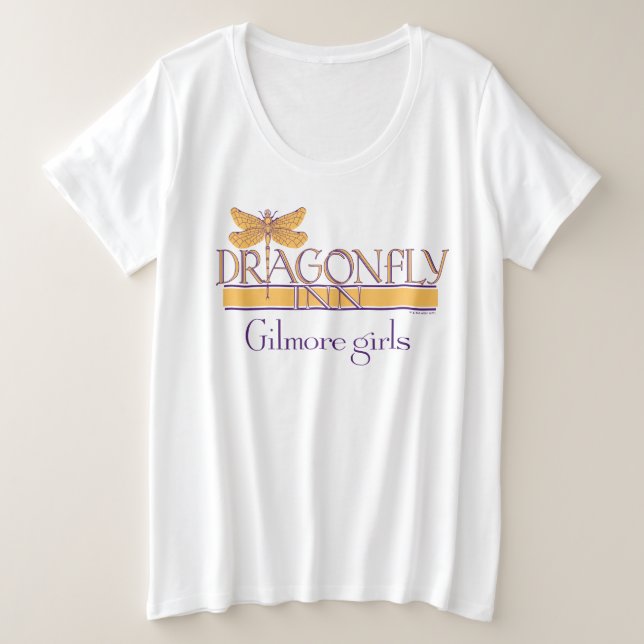 Gilmore Girls | Logo des Dragonfly Inn Große Größe T-Shirt (Design vorne)