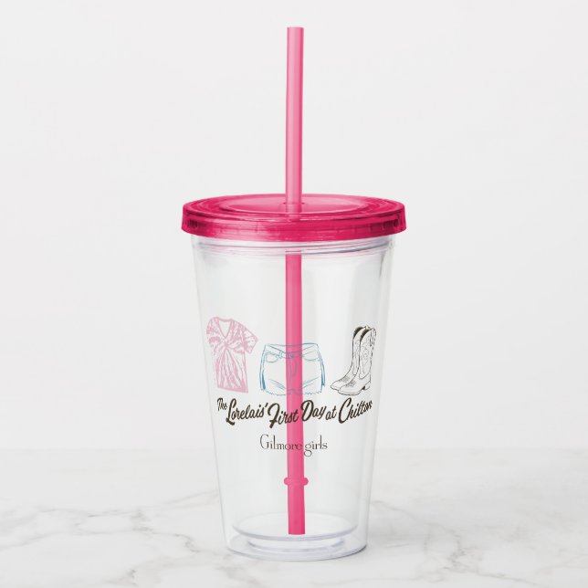Gilmore Girls Lorelai Chilton Outfit Design Acryltrinkbecher (Vorderseite)