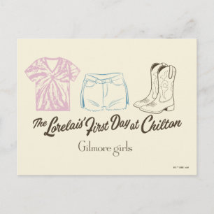 Gilmore Girls Lorelai Chilton Outfit Design Postkarte
