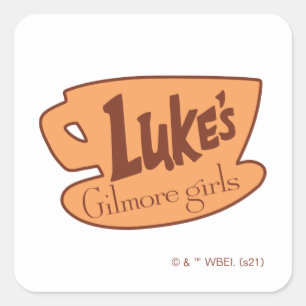Gilmore Girls  Luke-Diner-Logo Quadratischer Aufkleber