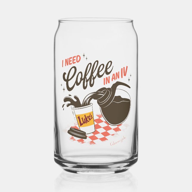 Gilmore Girls Luke’s Coffee IV Quote Dosenglas (Vorderseite)