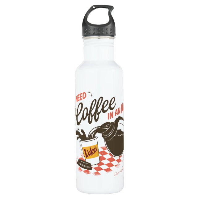 Gilmore Girls Luke’s Coffee IV Quote Edelstahlflasche (Vorderseite)