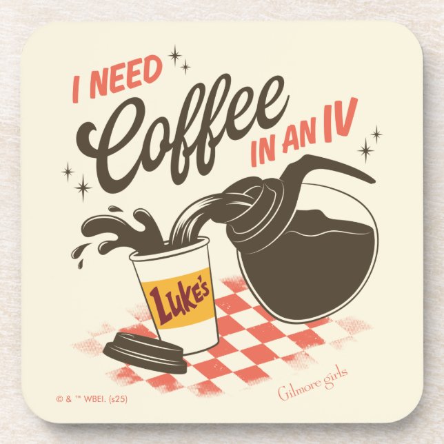 Gilmore Girls Luke’s Coffee IV Quote Getränkeuntersetzer (Vorderseite)