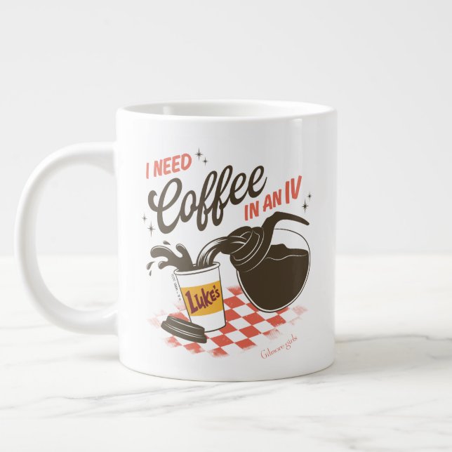 Gilmore Girls Luke’s Coffee IV Quote Jumbo-Tasse (Links)