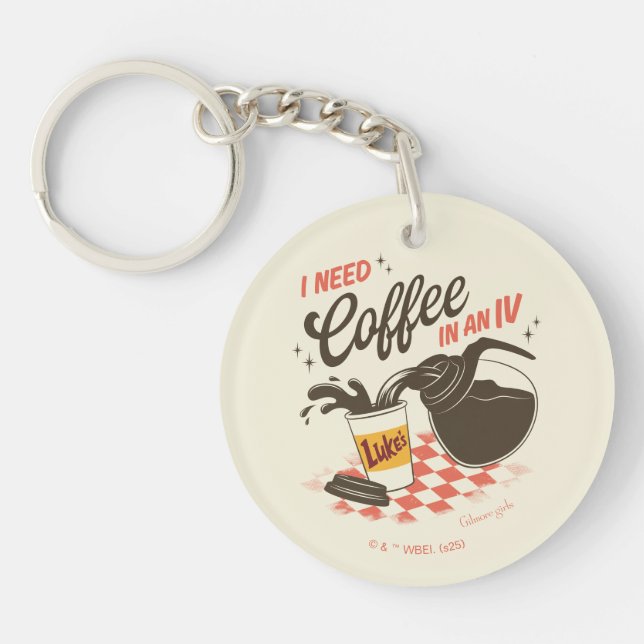 Gilmore Girls Luke’s Coffee IV Quote Schlüsselanhänger (Vorderseite)