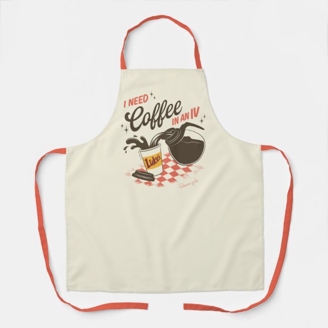 Gilmore Girls Luke’s Coffee IV Quote Schürze (Vorderseite)