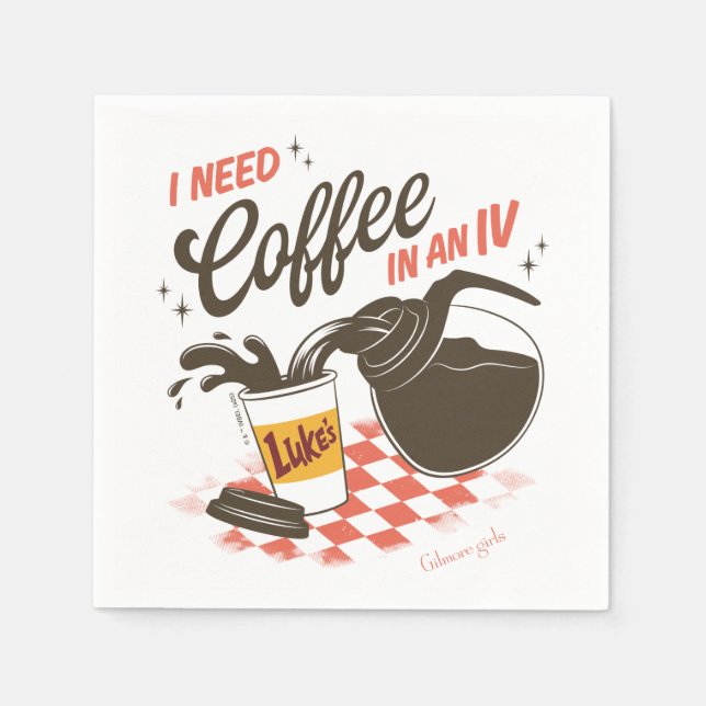 Gilmore Girls Luke’s Coffee IV Quote Serviette (Vorderseite)