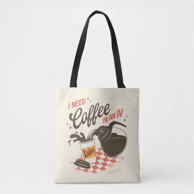 Gilmore Girls Luke’s Coffee IV Quote Tasche (Vorderseite)
