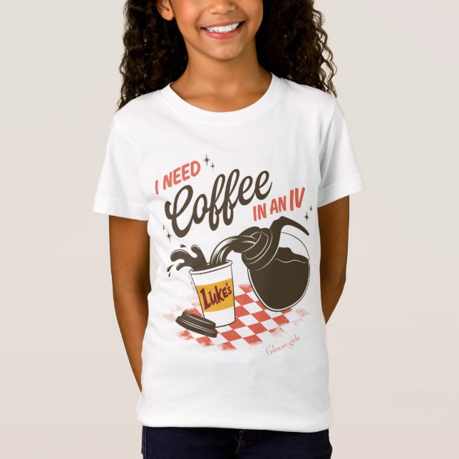 Gilmore Girls Luke's Coffee IV Zitat T-Shirt (Vorderseite)