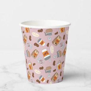 Gilmore Girls   Luke's Diner Coffee Pattern Pappbecher