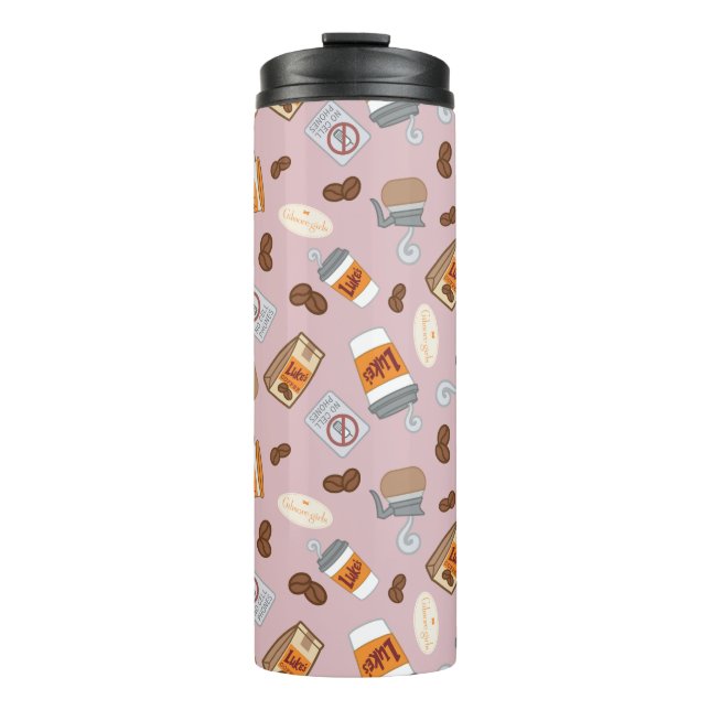 Gilmore Girls | Luke's Diner Coffee Pattern Thermosbecher (Vorderseite)