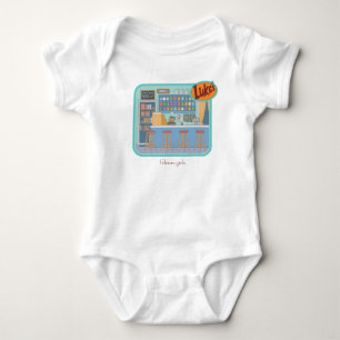 Gilmore Girls   Lukes Diner Grafik Baby Strampler
