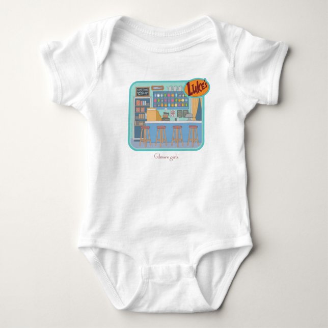 Gilmore Girls | Luke's Diner Graphic Baby Strampler (Vorderseite)