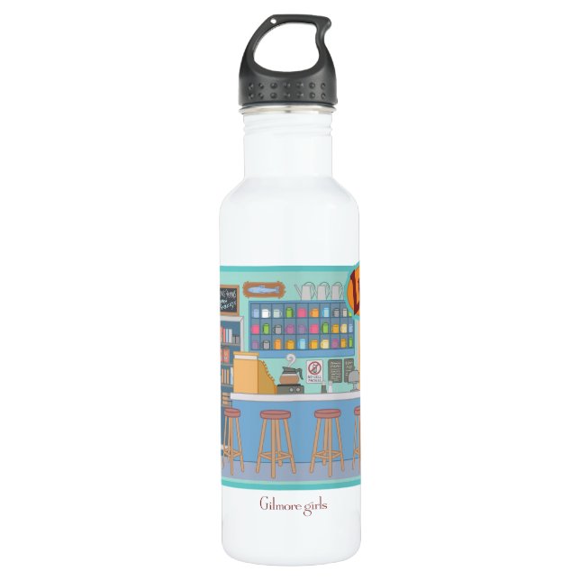 Gilmore Girls | Luke's Diner Graphic Edelstahlflasche (Vorderseite)