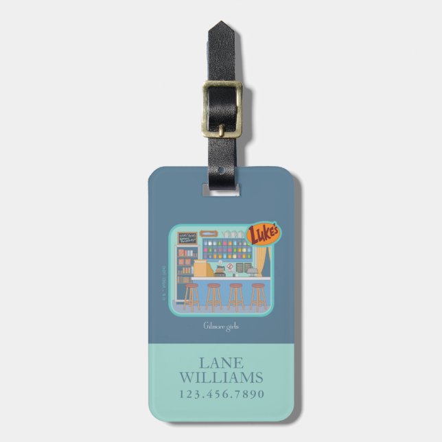 Gilmore Girls | Luke's Diner Graphic Gepäckanhänger (Vorderseite vertikal)