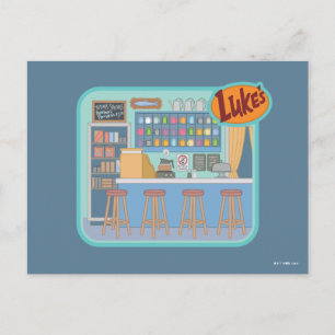 Gilmore Girls   Luke's Diner Graphic Postkarte