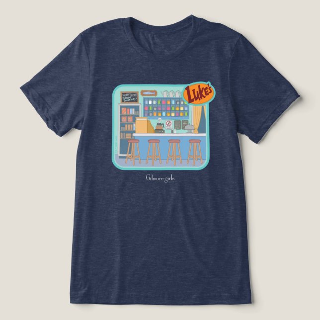 Gilmore Girls | Luke's Diner Graphic Tri-Blend Shirt (Design Vorderseite)