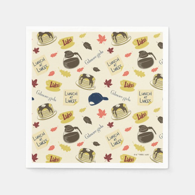 Gilmore Girls Lunch at Luke’s Pattern Serviette (Vorderseite)