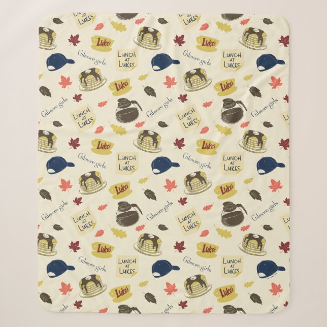 Gilmore Girls Lunch at Luke’s Pattern Sherpadecke (Vorderseite)