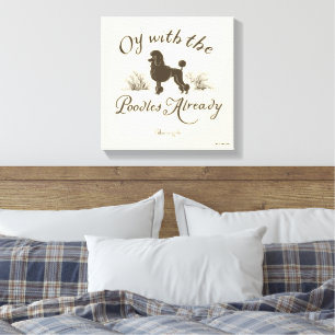 Gilmore Girls Oy mit den PoodlesDesign Leinwanddruck