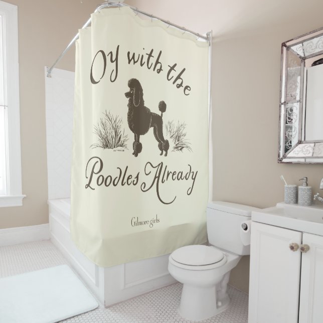 Gilmore Girls | Oy With the PoodlesDesign Duschvorhang (Beispiel)