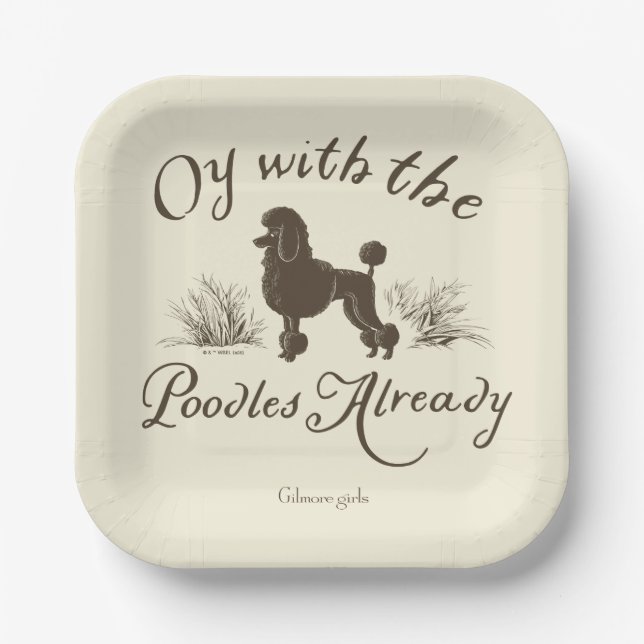 Gilmore Girls | Oy With the PoodlesDesign Pappteller (Vorderseite)