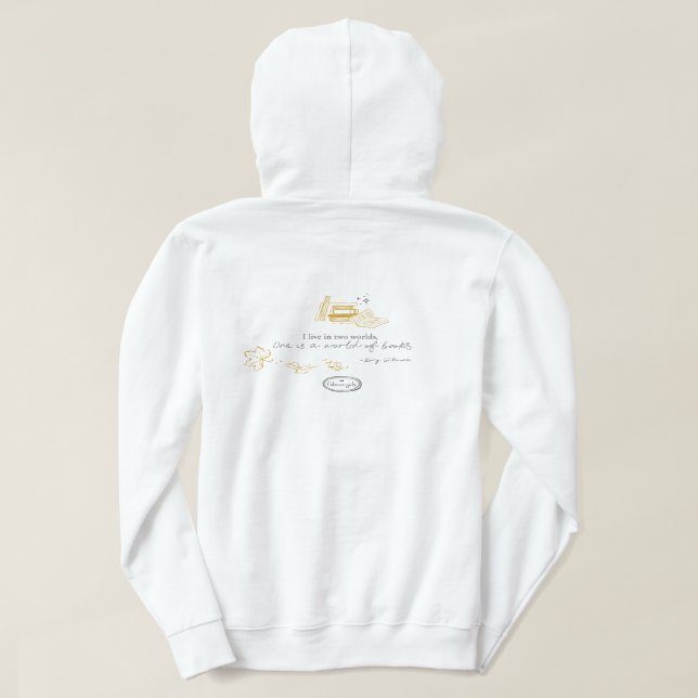 Gilmore Girls Rory Book Quote Design Hoodie (Design Rückseite)
