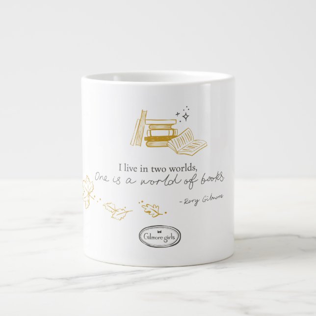 Gilmore Girls Rory Book Quote Design Jumbo-Tasse (Vorderseite)