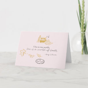 Gilmore Girls Rory Book Quote Design Karte