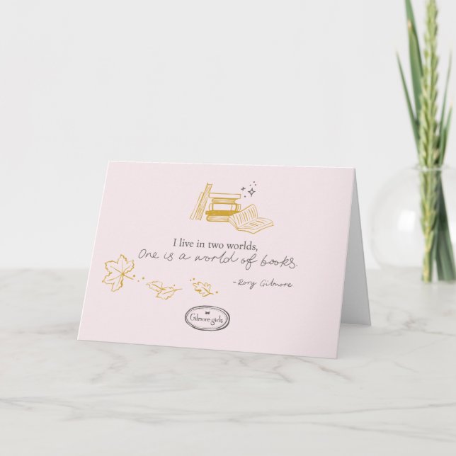 Gilmore Girls Rory Book Quote Design Karte (Vorderseite)