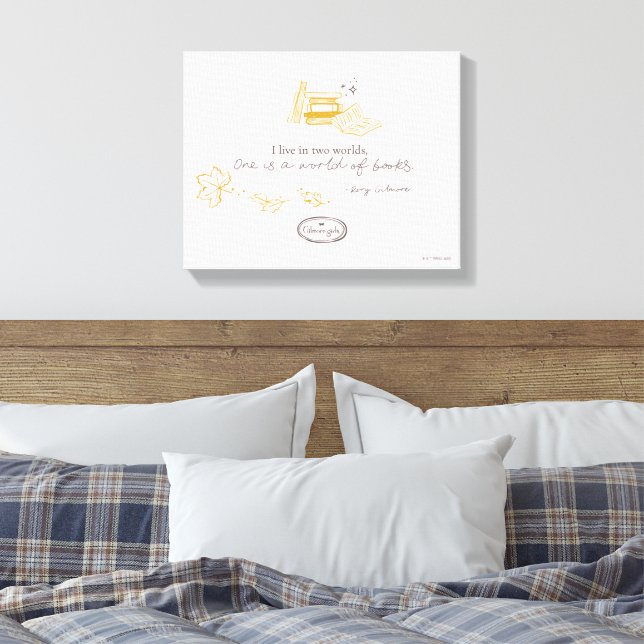 Gilmore Girls Rory Book Quote Design Leinwanddruck (Insitu (Schlafzimmer))