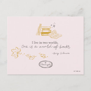Gilmore Girls Rory Buch Zitat Design Postkarte
