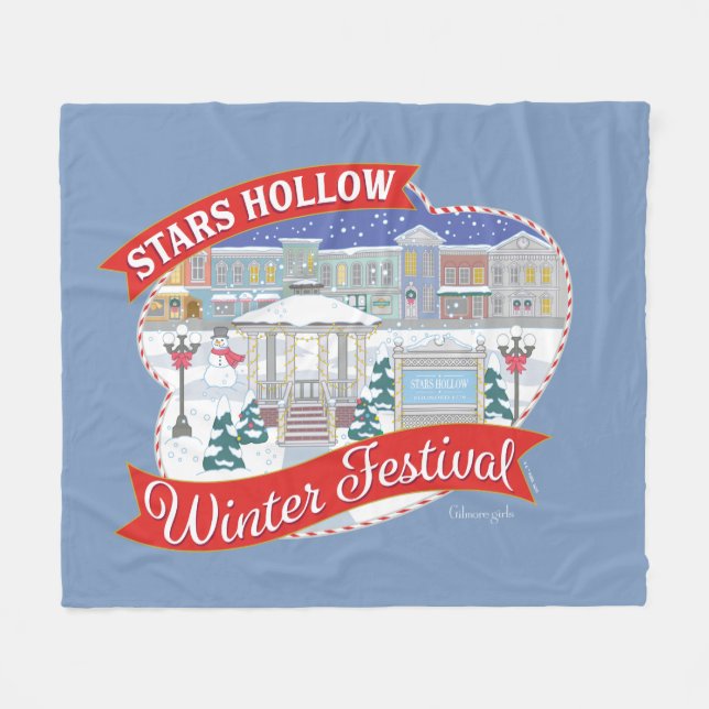 Gilmore Girls | Stars Hollow Winter Festival Fleecedecke (Vorderseite (Horizontal))